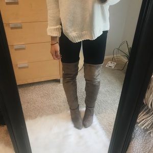 women's nikka heeled over the knee sock boots